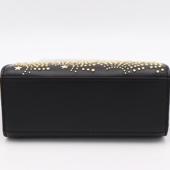 Michael Kors Selma Black Leather Studded Crossbody Bag - Picture 4 of 6